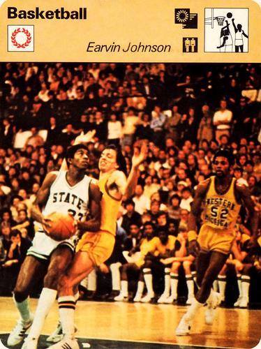 1977-79 Sportscaster Series 78 #78-02 Magic Johnson Front