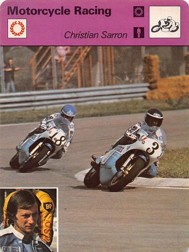 1977-79 Sportscaster Series 78 #78-06 Christian Sarron Front