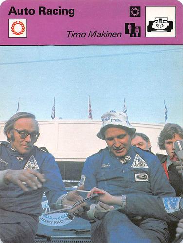 1977-79 Sportscaster Series 78 #78-13 Timo Makinen Front