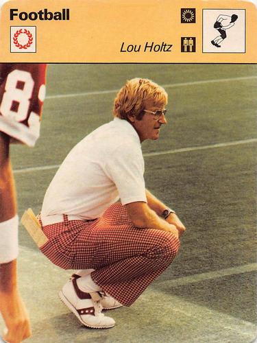 1977-79 Sportscaster Series 85 #85-20 Lou Holtz Front