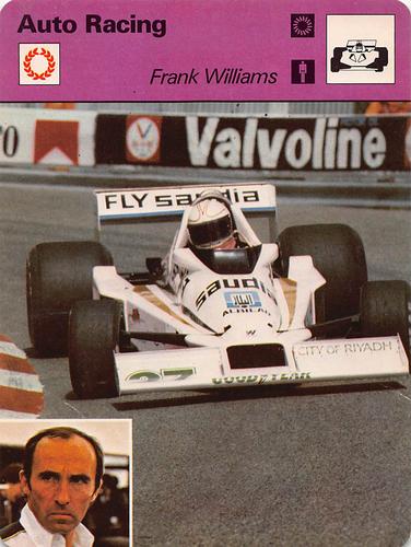 1977-79 Sportscaster Series 86 #86-04 Frank Williams Front