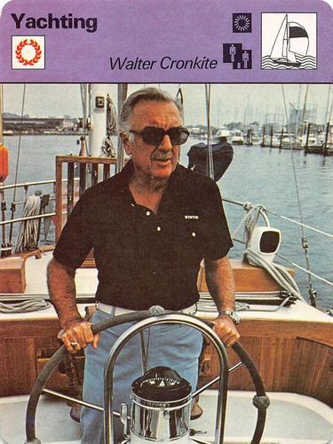 1977-79 Sportscaster Series 103 #103-02 Walter Cronkite Front