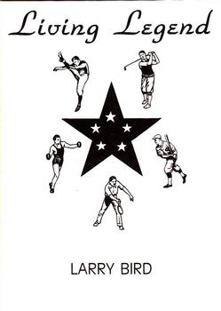 1990 Living Legends Orange (unlicensed) #NNO Larry Bird Back