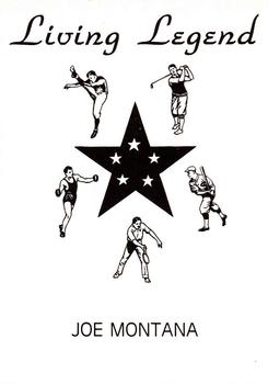 1990 Living Legends Orange (unlicensed) #NNO Joe Montana Back