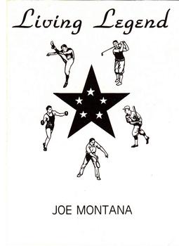 1990 Living Legends Orange (unlicensed) #NNO Joe Montana Back