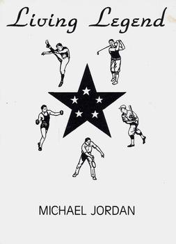 1990 Living Legends Orange (unlicensed) #NNO Michael Jordan Back