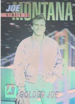 1991 Arena Holograms #1A Joe Montana Front