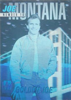 1991 Arena Holograms #1A Joe Montana Front