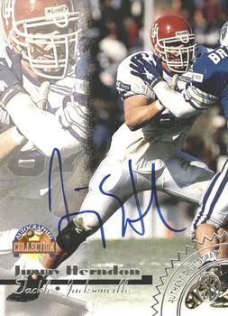 1996-97 Score Board Autographed Collection - Silver Foil Autographs #NNO Jimmy Herndon Front