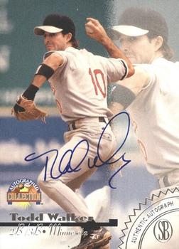 1996-97 Score Board Autographed Collection - Silver Foil Autographs #NNO Todd Walker Front