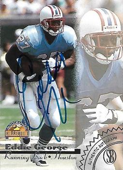 1996-97 Score Board Autographed Collection - Silver Foil Autographs #NNO Eddie George Front