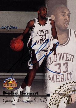 1996-97 Score Board Autographed Collection - Gold Foil Autographs #NNO Kobe Bryant Front