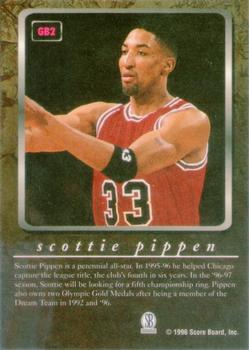 1996-97 Score Board Autographed Collection - Game Breakers #GB2 Scottie Pippen Back