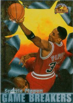 1996-97 Score Board Autographed Collection - Game Breakers #GB2 Scottie Pippen Front