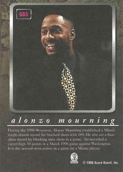 1996-97 Score Board Autographed Collection - Game Breakers #GB5 Alonzo Mourning Back