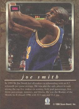 1996-97 Score Board Autographed Collection - Game Breakers #GB6 Joe Smith Back