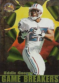 1996-97 Score Board Autographed Collection - Game Breakers Gold #GB23 Eddie George Front