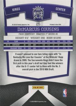 2010 Donruss Elite National Convention - Status #25 DeMarcus Cousins Back
