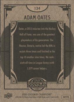 2015 Upper Deck Goodwin Champions #134 Adam Oates Back