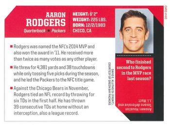 2015 Sports Illustrated for Kids #410 Aaron Rodgers Back