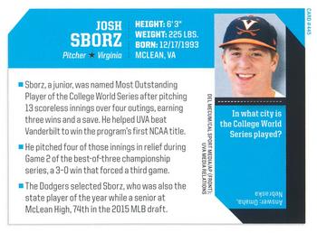 2015 Sports Illustrated for Kids #445 Josh Sborz Back
