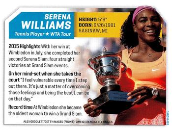 2015 Sports Illustrated for Kids #483 Serena Williams Back