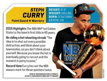 2015 Sports Illustrated for Kids #486 Stephen Curry Back