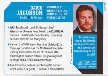2015 Sports Illustrated for Kids #393 David Jacobson Back