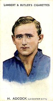 1931 Lambert & Butler Footballers 1930-1 #1 Hugh Adcock Front