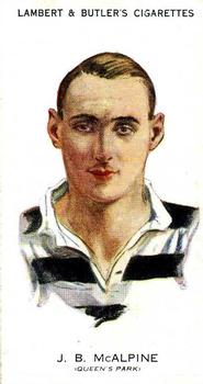 1931 Lambert & Butler Footballers 1930-1 #23 James McAlpine Front