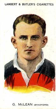 1931 Lambert & Butler Footballers 1930-1 #26 George McLean Front