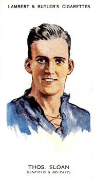 1931 Lambert & Butler Footballers 1930-1 #34 Tom Sloan Front