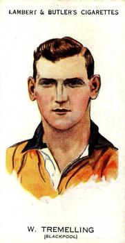 1931 Lambert & Butler Footballers 1930-1 #36 Billy Tremelling Front