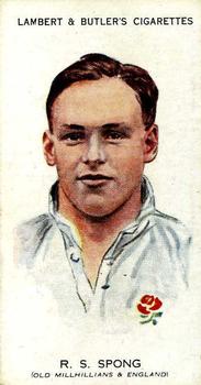 1931 Lambert & Butler Footballers 1930-1 #49 Roger Spong Front