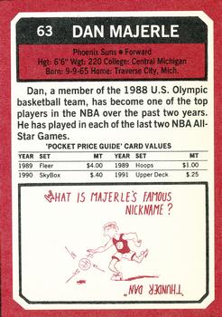 1993 SCD Sports Card Pocket Price Guide #63 Dan Majerle Back