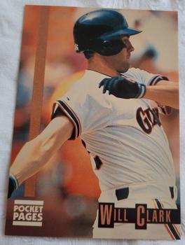 1991 Pocket Pages #11 Will Clark Front