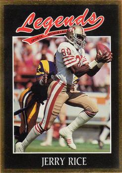 1991 Legends Sports Memorabilia - Gold #54 Jerry Rice Front