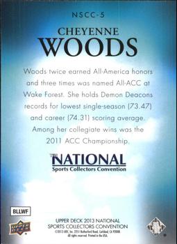 2013 Upper Deck National Convention #NSCC-5 Cheyenne Woods Back