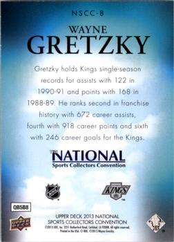 2013 Upper Deck National Convention #NSCC-8 Wayne Gretzky Back