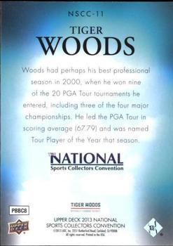 2013 Upper Deck National Convention #NSCC-11 Tiger Woods Back