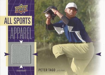2011 Upper Deck World of Sports - All Sports Apparel #AS-PT Peter Tago Front