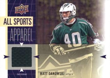 2011 Upper Deck World of Sports - All Sports Apparel #AS-MD Matt Danowski Front