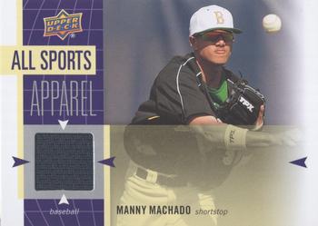 2011 Upper Deck World of Sports - All Sports Apparel #AS-MM Manny Machado Front