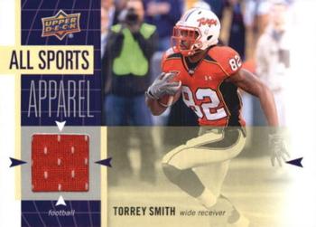 2011 Upper Deck World of Sports - All Sports Apparel #AS-TS Torrey Smith Front