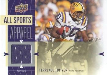 2011 Upper Deck World of Sports - All Sports Apparel #AS-TT Terrence Toliver Front