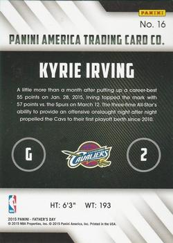 2015 Panini Father's Day #16 Kyrie Irving Back