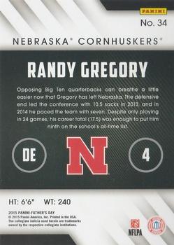 2015 Panini Father's Day - NCAA Variations #34 Randy Gregory Back