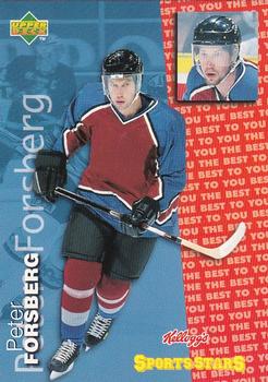 1997 Upper Deck Kellogg's Sports Stars (Finland) #SS4 Peter Forsberg Front
