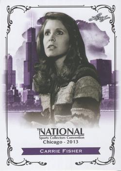 2013 Leaf National Convention #N-CF1 Carrie Fisher Front