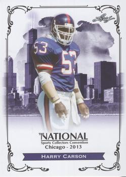 2013 Leaf National Convention #N-HC1 Harry Carson Front